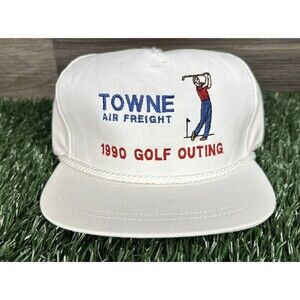 Vintage‎ 90s Golf Promotional Adjustable Rope Hat Cap NWOT Deadstock